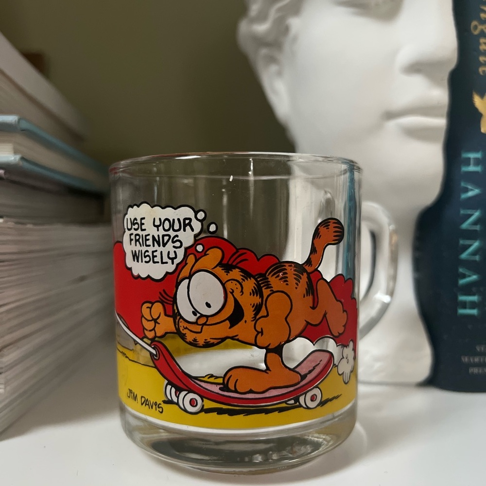 Vintage 1970s McDonald’s glass Garfield mug